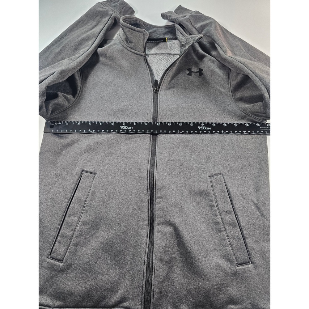 Under‎ Armour Storm Full Zip Jacket Mens Small Gray Fleece Activewear - Picture 5 of 6